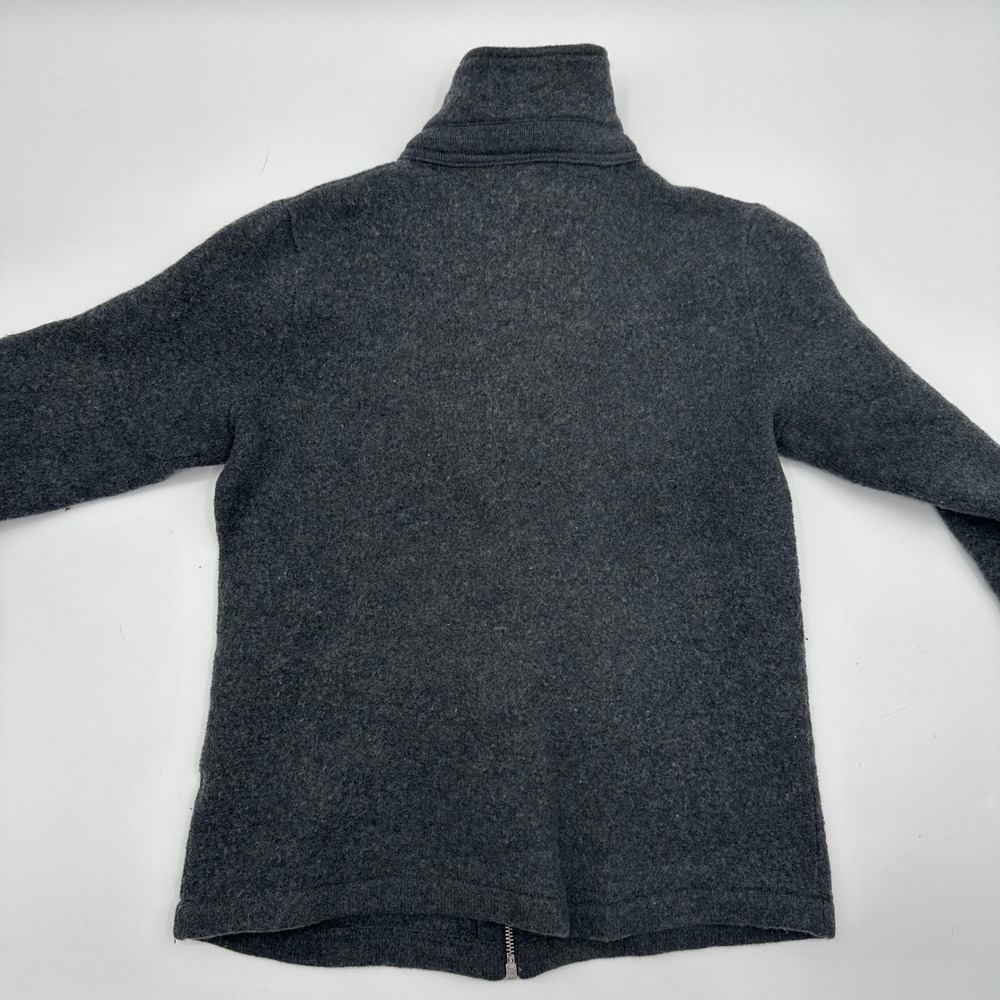 Wallace & Barnes J.Crew Merino Wool Full Zip Sweater Jacket Gray Womens Small S - Picture 10 of 11
